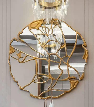 round abstract mirror